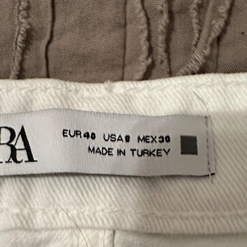 Zara White size 8  Women Jeans - Picture 3 of 11